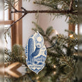 She's Choosing Scottsdale Ornament | Blue-And-White Ceramic Illustration | S583-O