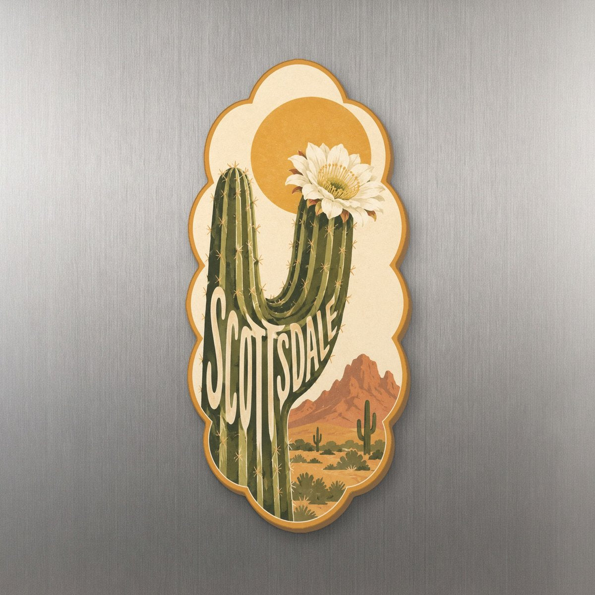 She's Choosing Scottsdale Magnet | Typographic Illustration | S585-M