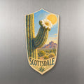 She's Choosing Scottsdale Magnet | Colored Pencil over Gouache | S586-M