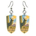 She's Choosing Scottsdale Earrings | Colored Pencil over Gouache | S586