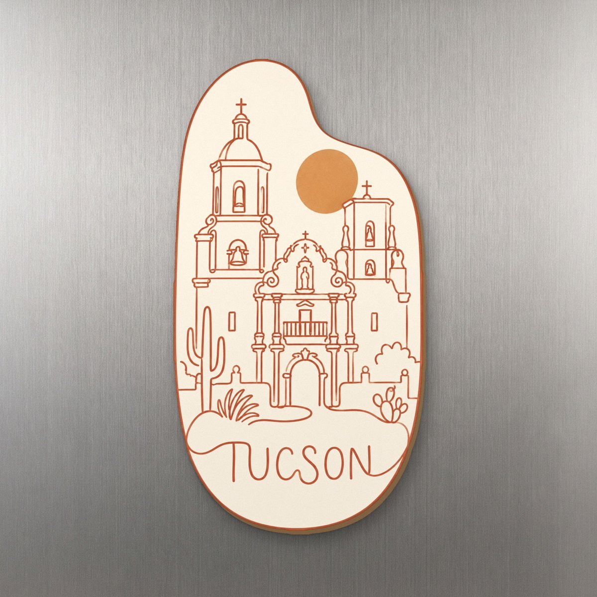 She's Choosing Tucson Magnet | Continuous-Line Drawing | S588-M