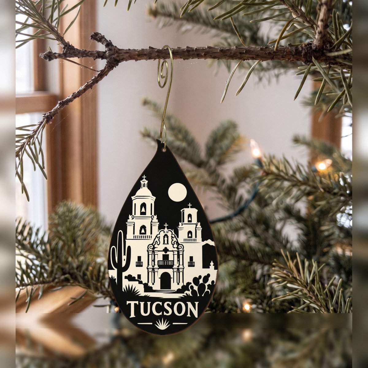 She's Choosing Tucson Ornament | Notan | S590-O