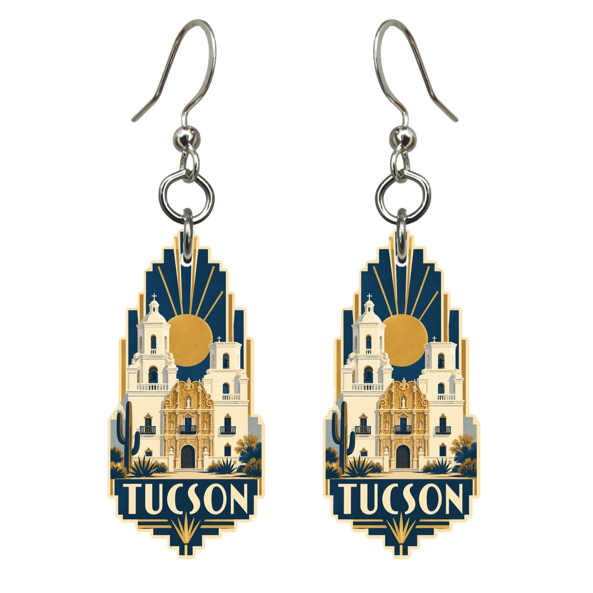 She's Choosing Tucson Earrings | Art Deco | S591