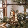 She's Choosing Tucson Ornament | Woodcut | S592-O