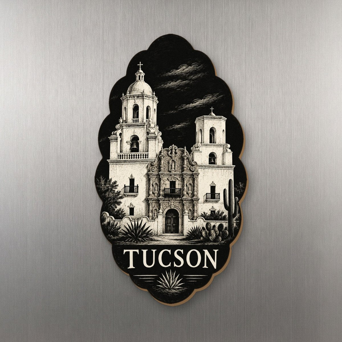 She's Choosing Tucson Magnet | Scratchboard | S596-M