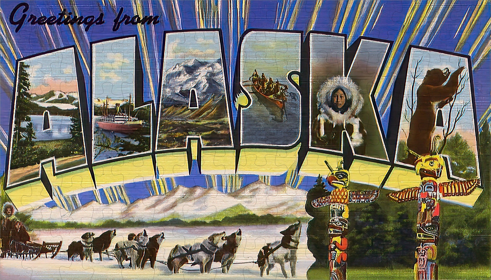 Alaska State Jigsaw Puzzle - 144PCS - #S602