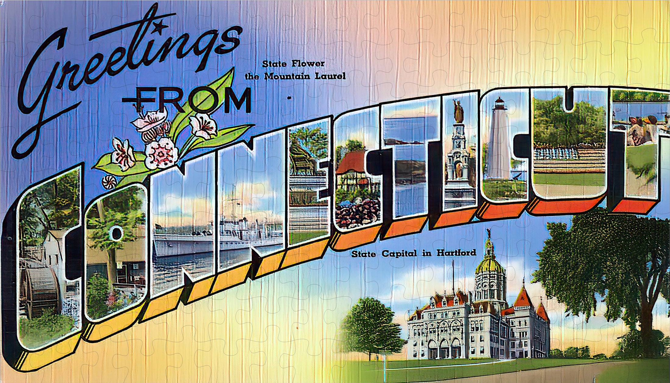 Connecticut State Jigsaw Puzzle - 144PCS - #S607