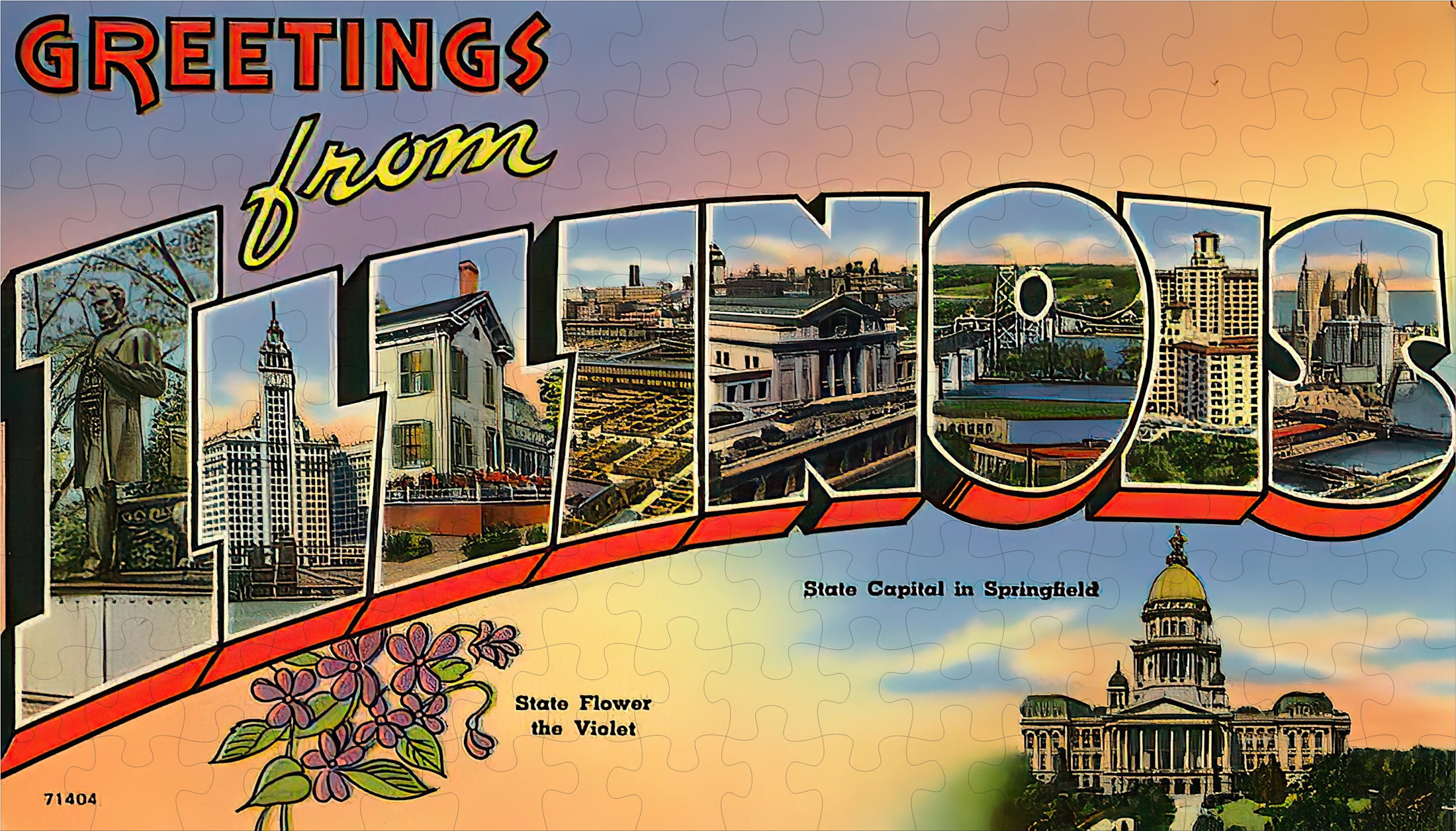 Illinois State Jigsaw Puzzle - 144PCS - #S613