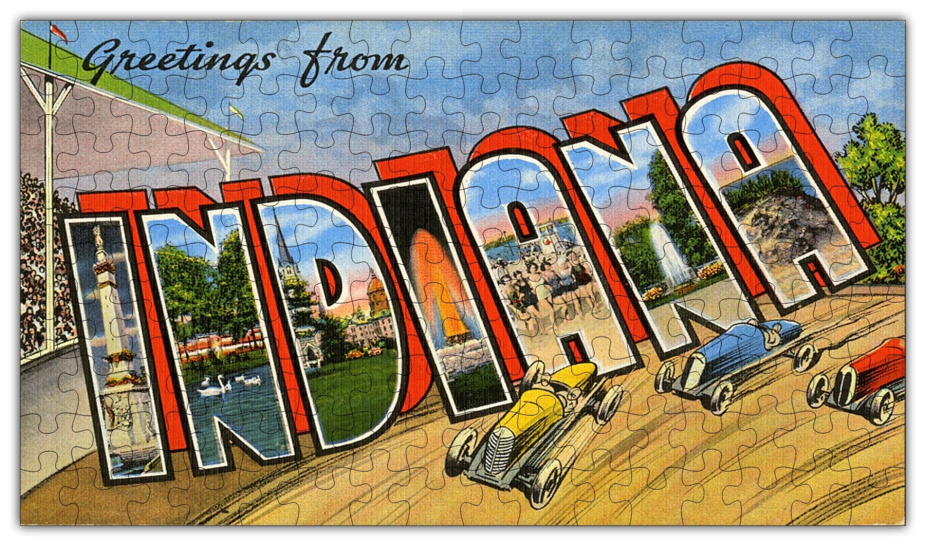 Indiana State Jigsaw Puzzle - 144PCS - #S614