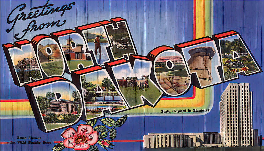 North Dakota State Jigsaw Puzzle - 144PCS - #S634
