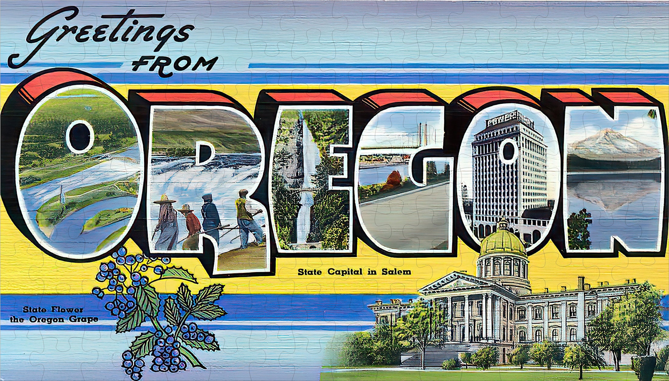 Oregon State Jigsaw Puzzle - 144PCS - #S637