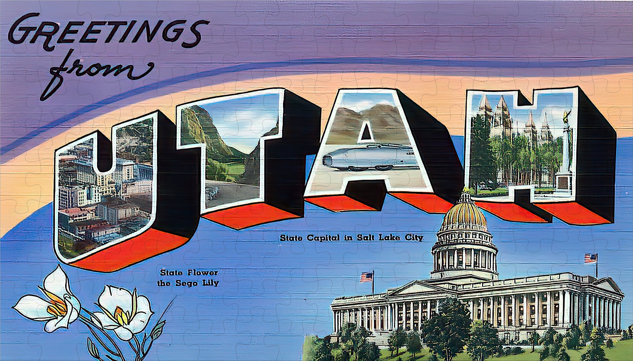 Utah State Jigsaw Puzzle - 144PCS - #S644