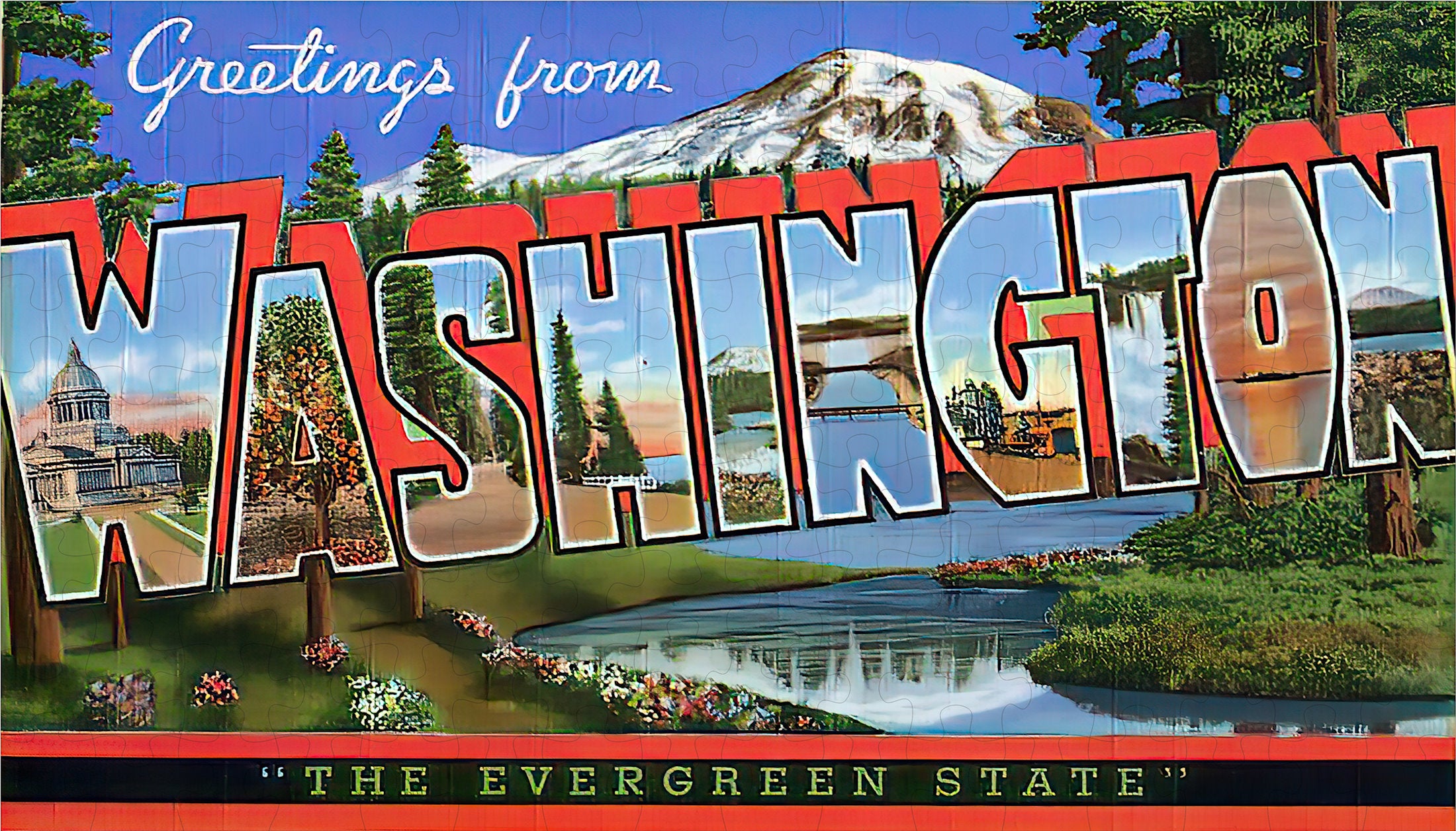 Washington State Jigsaw Puzzle - 144PCS - #S647
