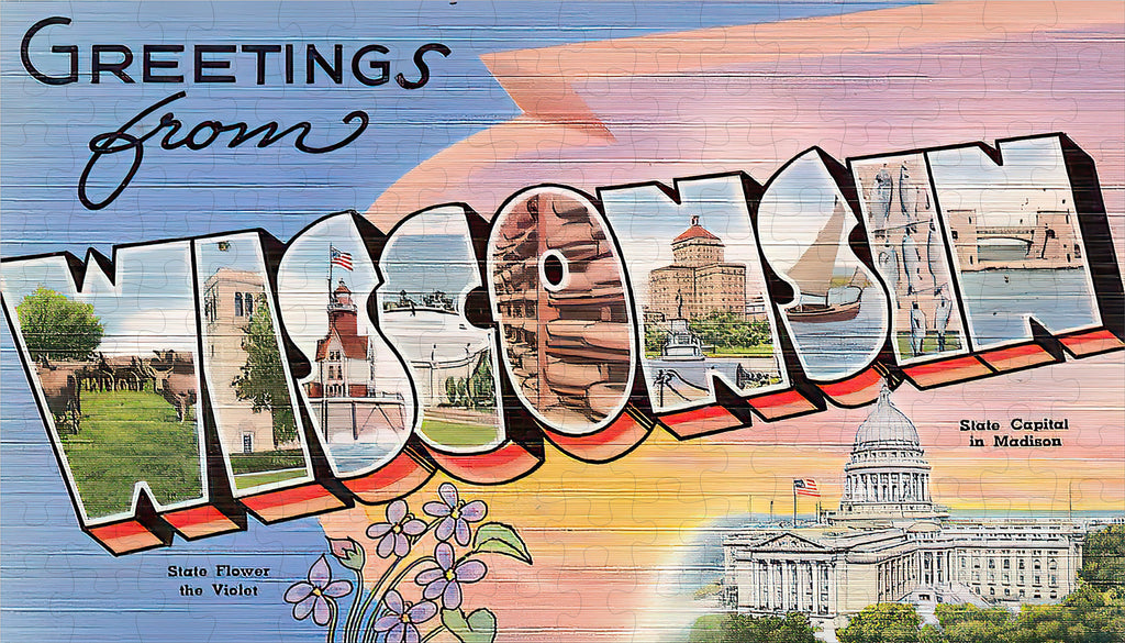 Wisconsin State Jigsaw Puzzle - 144PCS - #S649