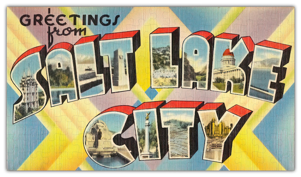Vintage Salt Lake City Jigsaw Puzzle - 144PCS - #S654