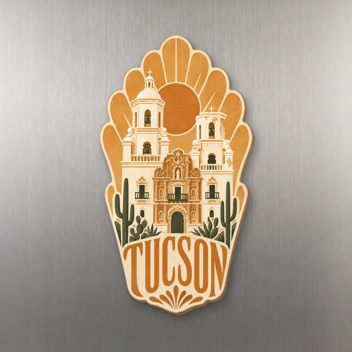 She's Choosing Tucson Magnet | Typographic Illustration | S668-M