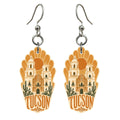 She's Choosing Tucson Earrings | Typographic Illustration | S668