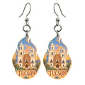 She's Choosing Tucson Earrings | Colored Pencil over Gouache | S669