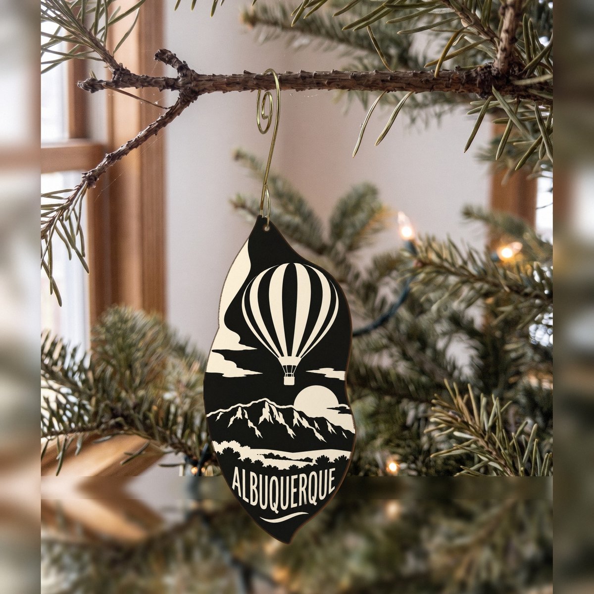 She's Choosing Albuquerque Ornament | Notan | S675-O
