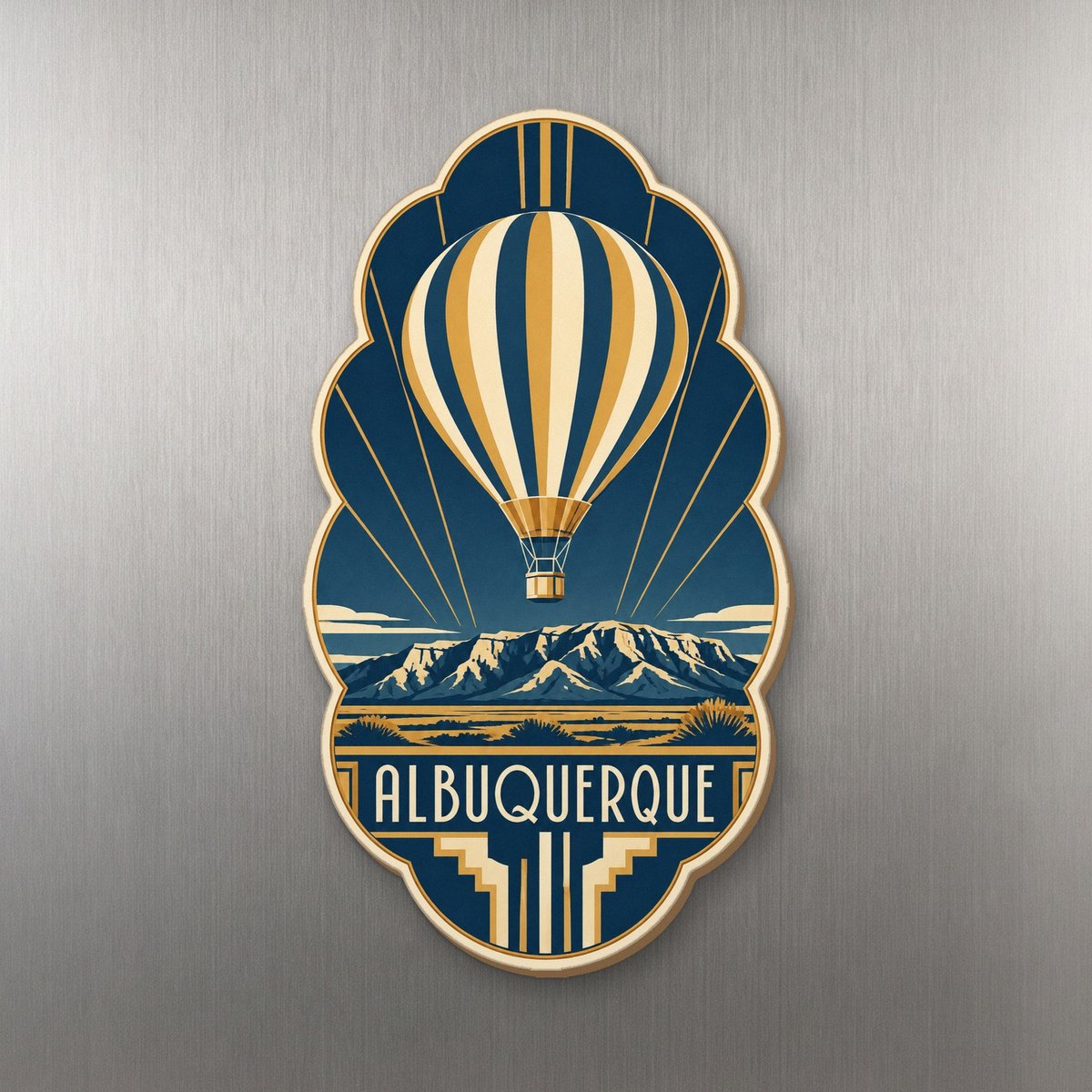 She's Choosing Albuquerque Magnet | Art Deco | S676-M
