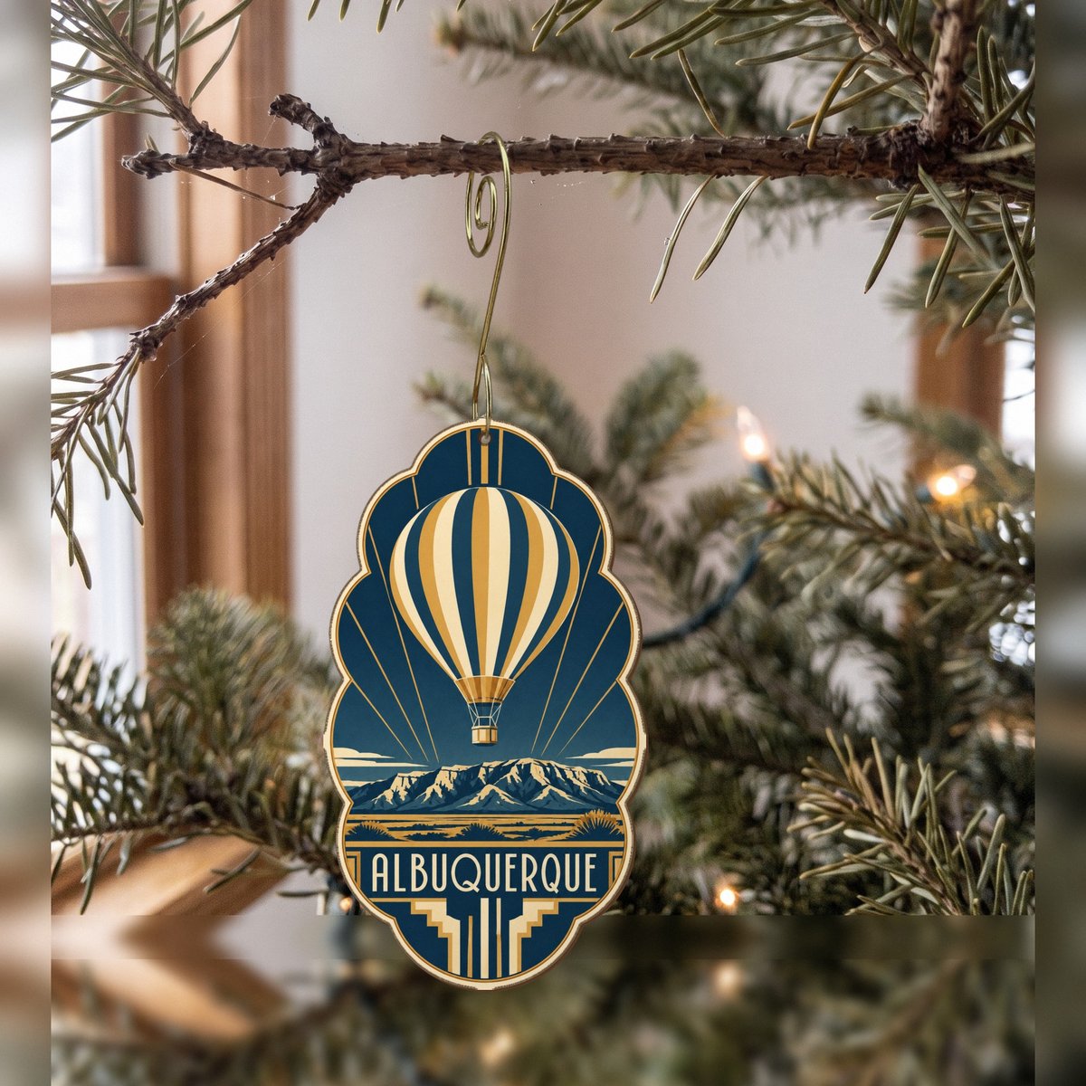 She's Choosing Albuquerque Ornament | Art Deco | S676-O