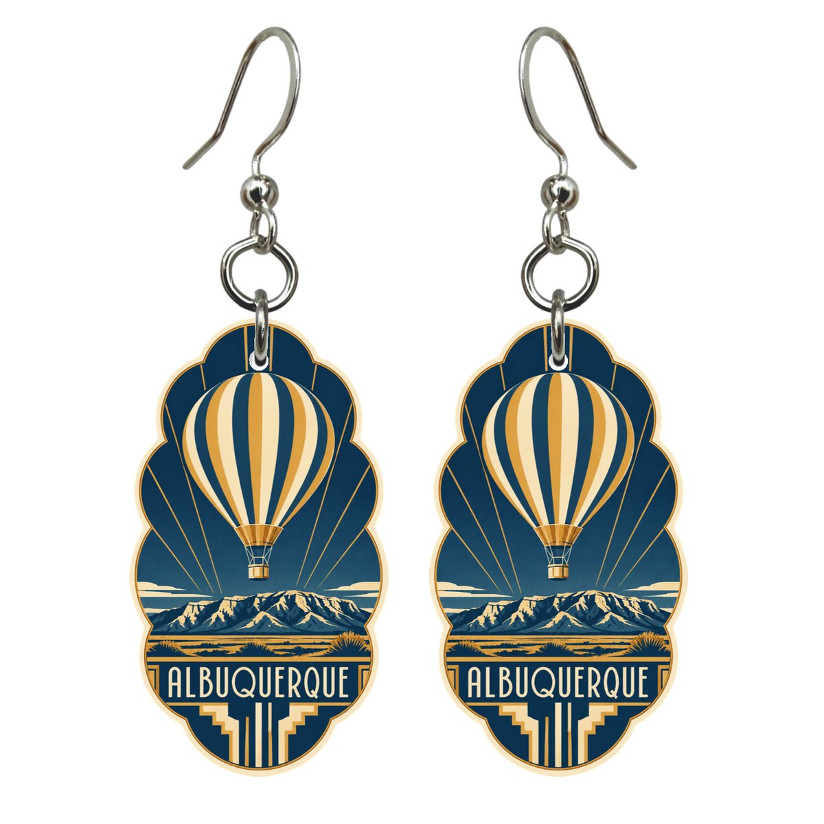 She's Choosing Albuquerque Earrings | Art Deco | S676