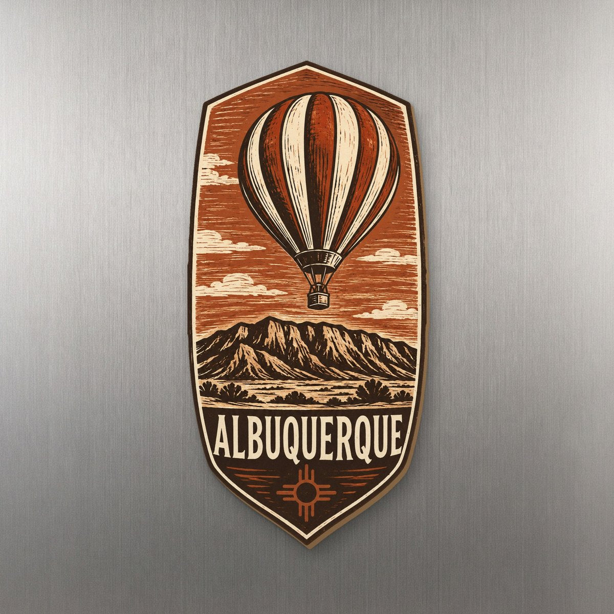 She's Choosing Albuquerque Magnet | Woodcut | S677-M