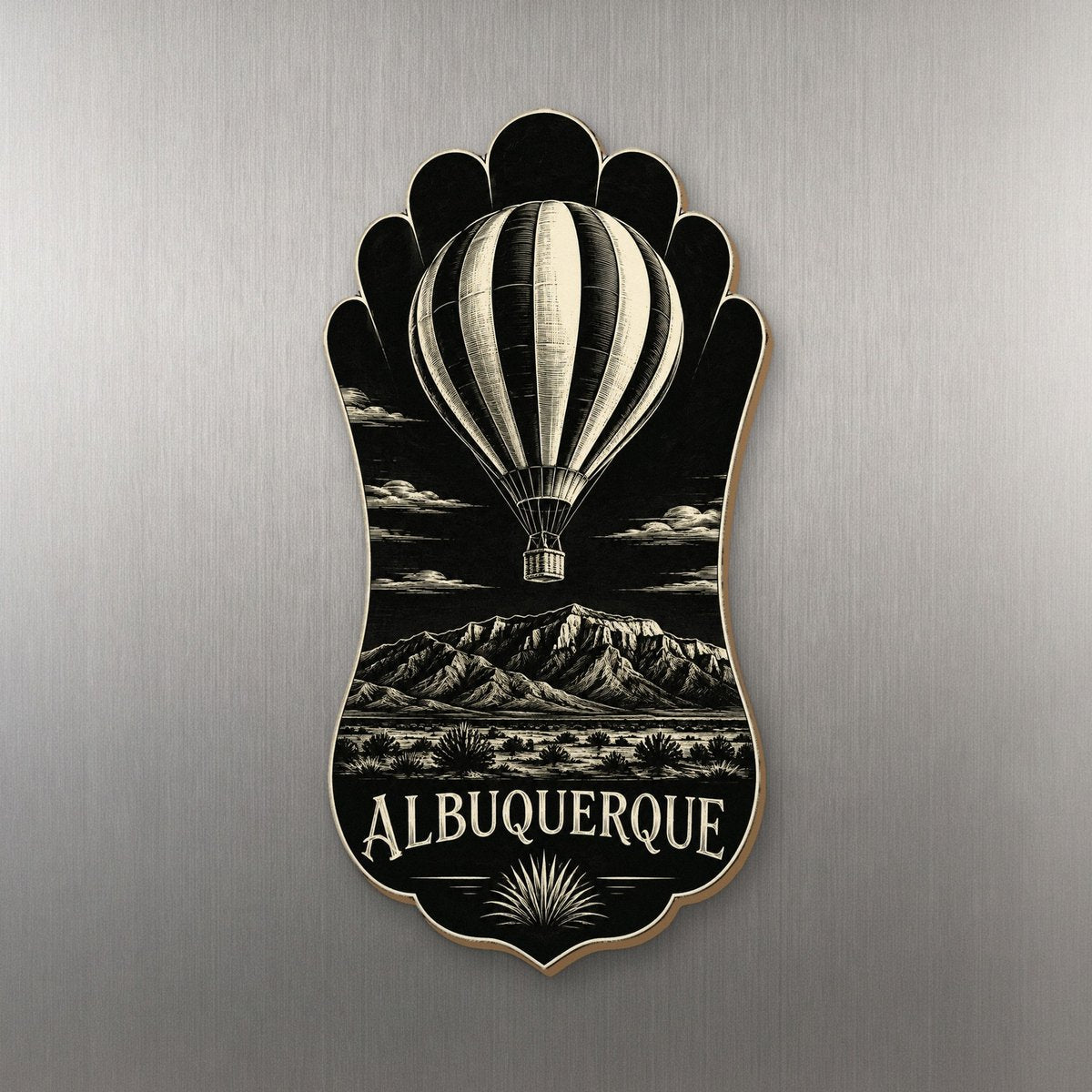 She's Choosing Albuquerque Magnet | Scratchboard | S681-M