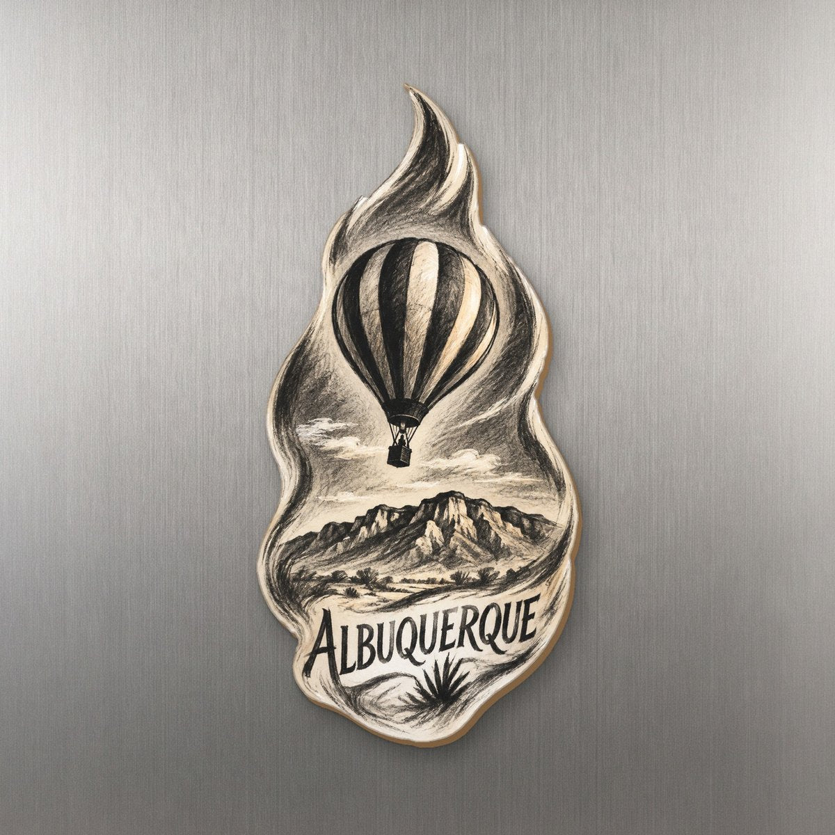 She's Choosing Albuquerque Magnet | Charcoal Gesture | S682-M