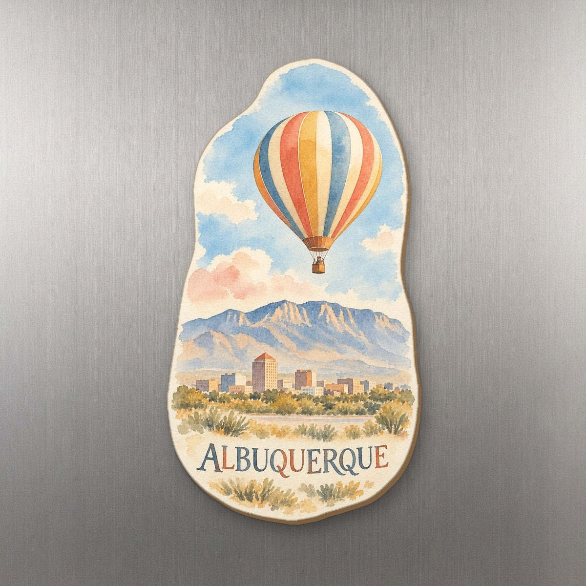 She's Choosing Albuquerque Magnet | Restrained Watercolor | S683-M