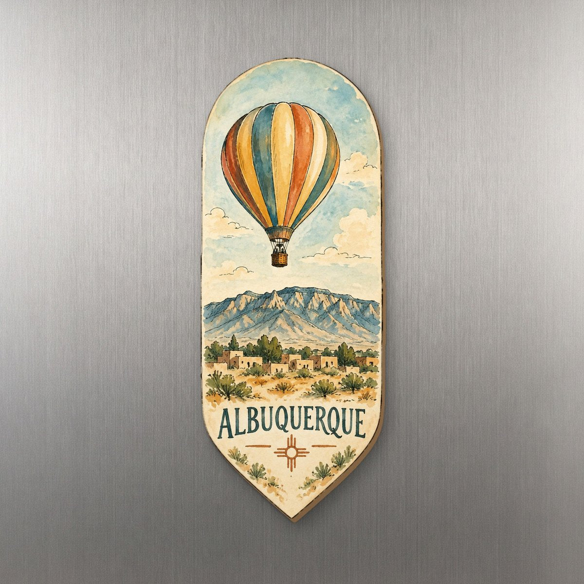 She's Choosing Albuquerque Magnet | Pen and Watercolor Wash | S684-M