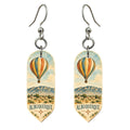 She's Choosing Albuquerque Earrings | Pen and Watercolor Wash | S684