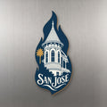 She's Choosing San Jose Magnet | Negative-Space Silhouette | S708-M