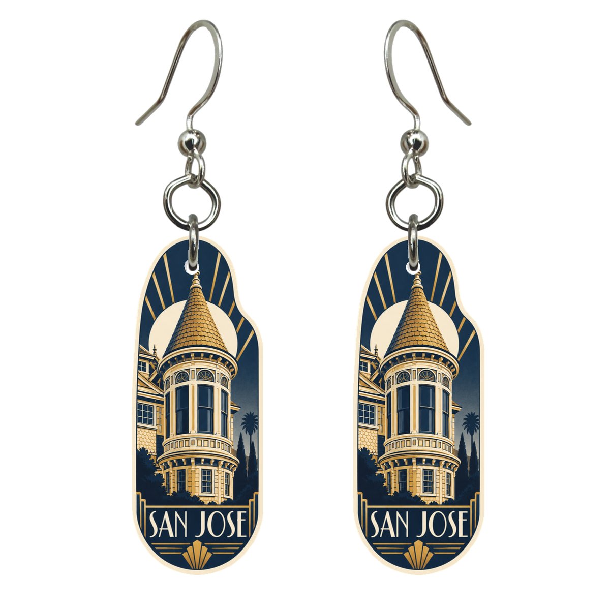 She's Choosing San Jose Earrings | Art Deco | S712