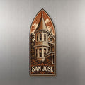 She's Choosing San Jose Magnet | Woodcut | S713-M