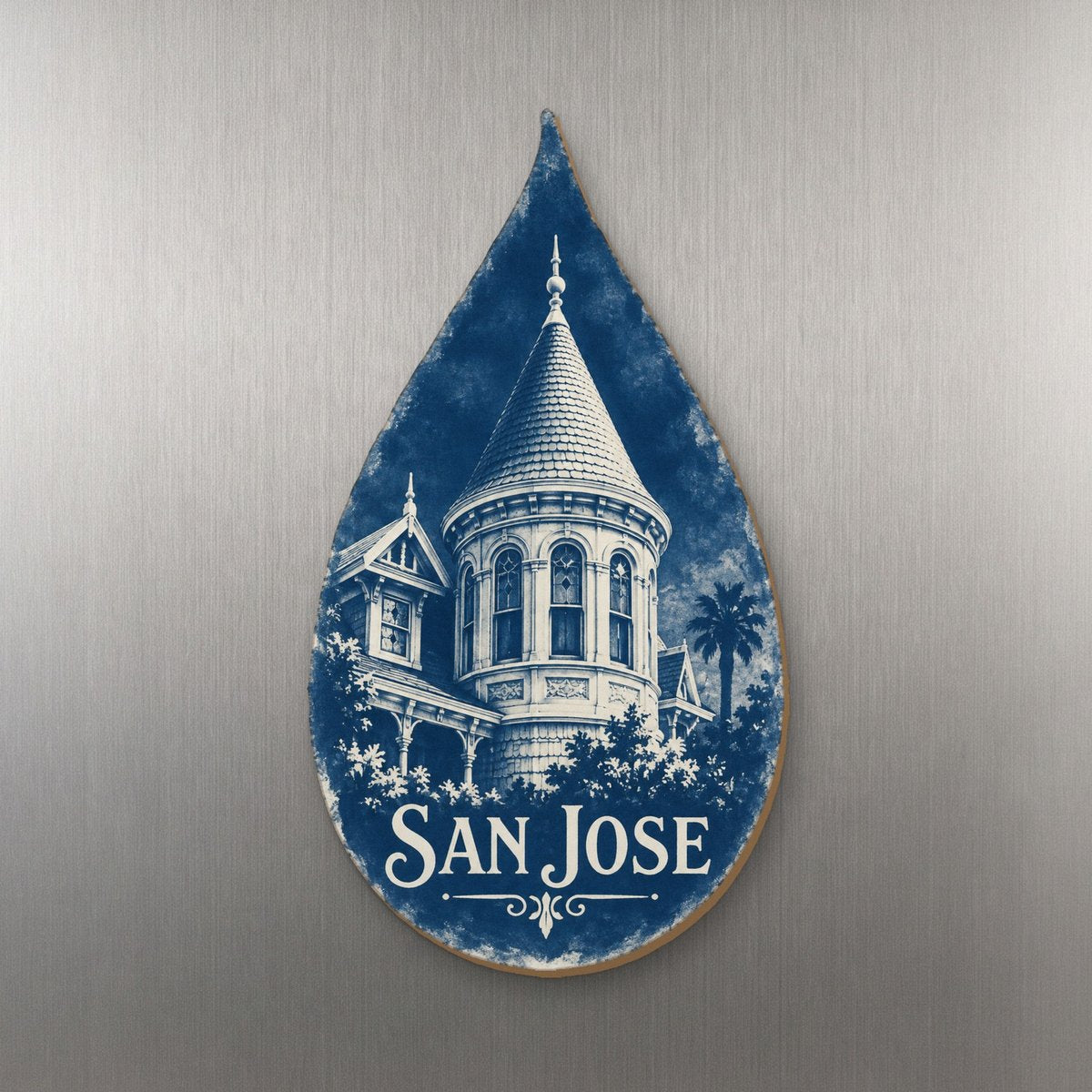 She's Choosing San Jose Magnet | Cyanotype-Inspired | S714-M