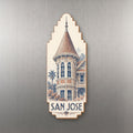 She's Choosing San Jose Magnet | Sparse Pointillism | S716-M