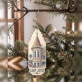 She's Choosing San Jose Ornament | Sparse Pointillism | S716-O
