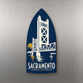 She's Choosing Sacramento Magnet | Negative-Space Silhouette | S726-M