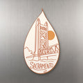 She's Choosing Sacramento Magnet | Continuous-Line Drawing | S727-M