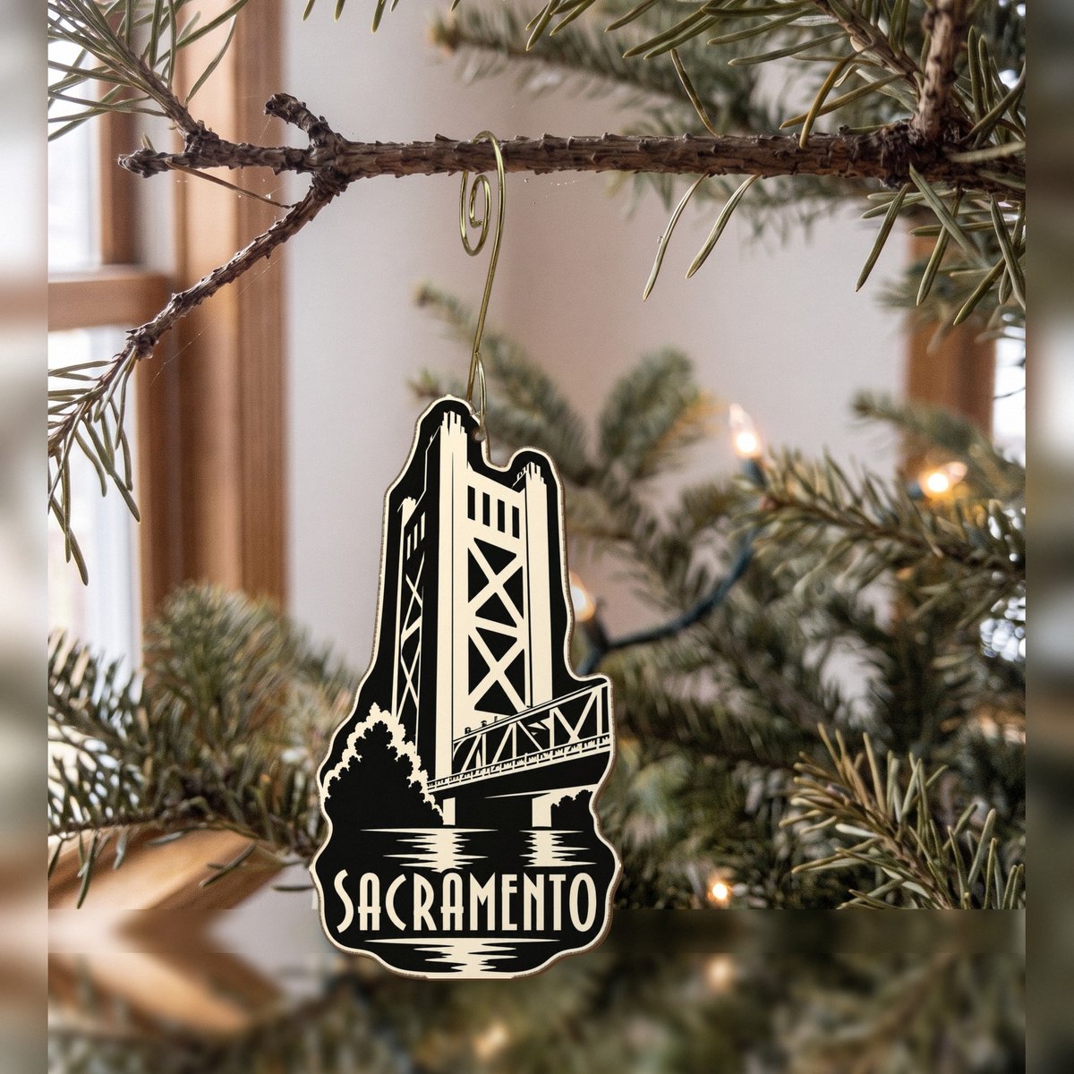 She's Choosing Sacramento Ornament | Notan | S729-O