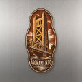 She's Choosing Sacramento Magnet | Woodcut | S731-M