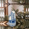 She's Choosing Sacramento Ornament | Blue-And-White Ceramic Illustration | S740-O