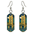 She's Choosing Sacramento Earrings | Cloisonné-Inspired Graphic | S741