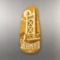 She's Choosing Sacramento Magnet | Typographic Illustration | S742-M
