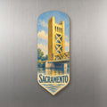 She's Choosing Sacramento Magnet | Colored Pencil over Gouache | S743-M