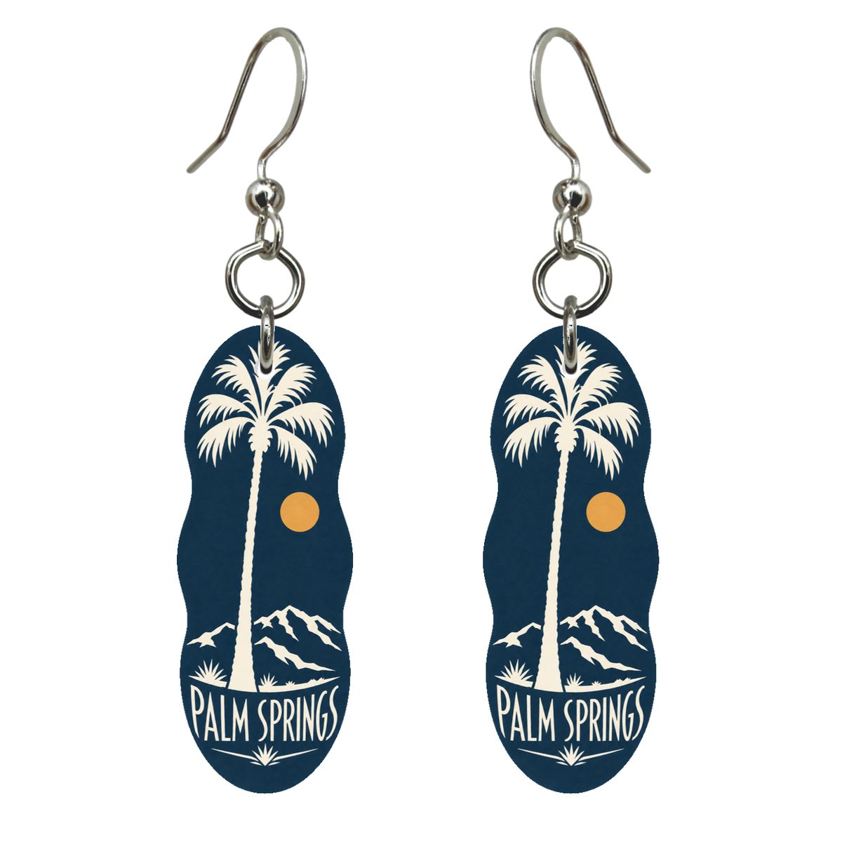 She's Choosing Palm Springs Earrings | Negative-Space Silhouette | S744