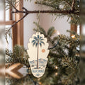 She's Choosing Palm Springs Ornament | Sparse Pointillism | S752-O