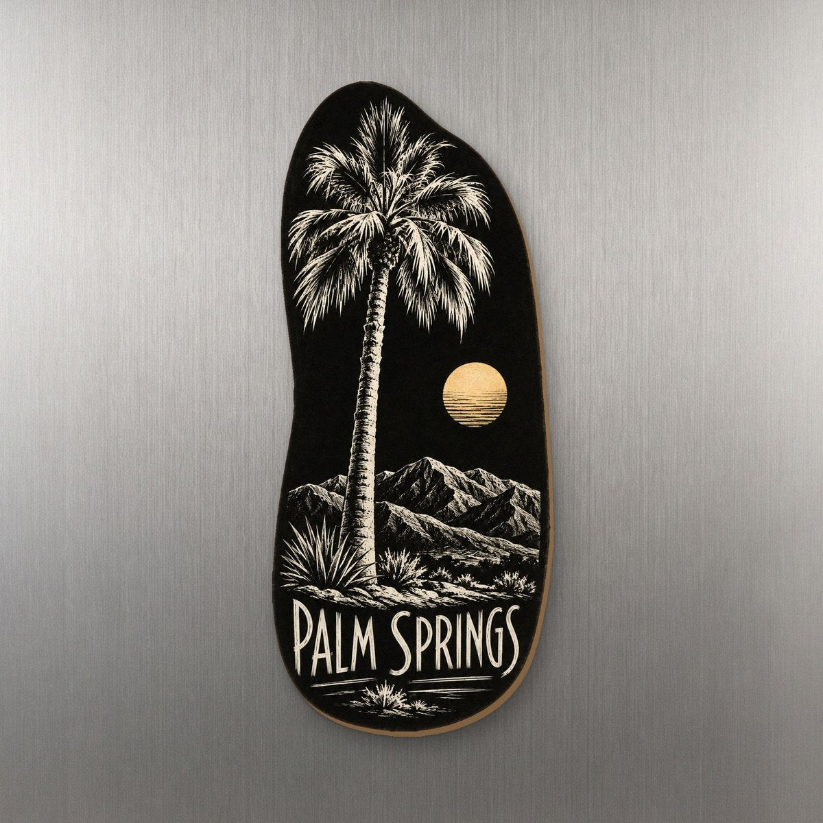 She's Choosing Palm Springs Magnet | Scratchboard | S753-M