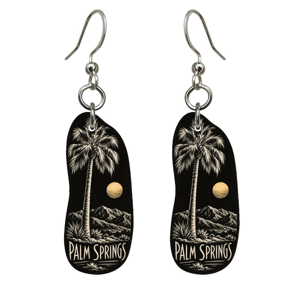 She's Choosing Palm Springs Earrings | Scratchboard | S753